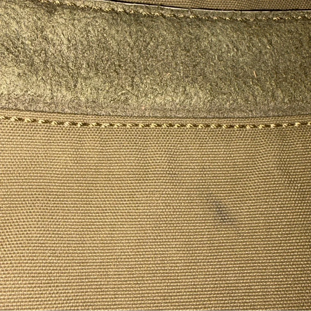Tumi Khaki Nylon Sando Messenger Travel Bag